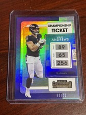 2021 Panini Contenders #9 Mark Andrews Championship Ticket #/99 NFL Football