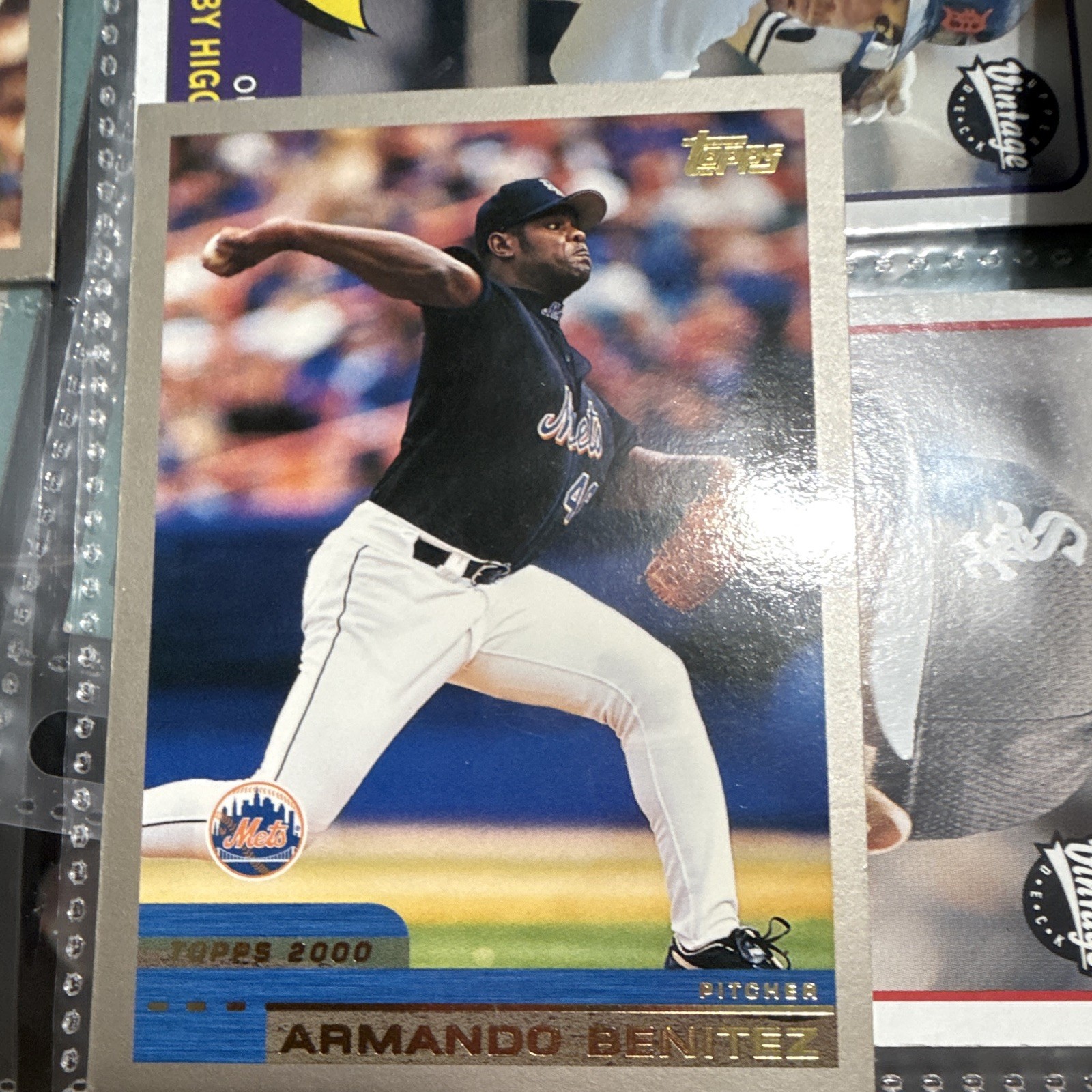 Topps 2000 Armando Benitez #18 New York Mets MLB Baseball Trading Card