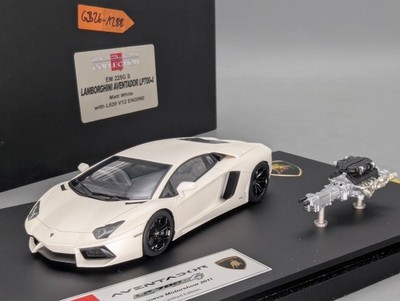 Eidolon Make Up 1:43 Lamborghini Aventador LP700-4 2011 Engine Set Matt Weiß OVP