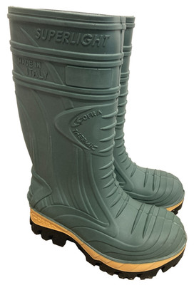 Cofra Thermic Safety schwarze Gummistiefel Zehenkappe Zwischensohle metallfrei UK 7