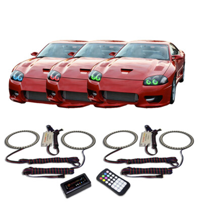 RGB Multi Color Bluetooth Headlight Halo kit for Dodge Stealth 94-98
