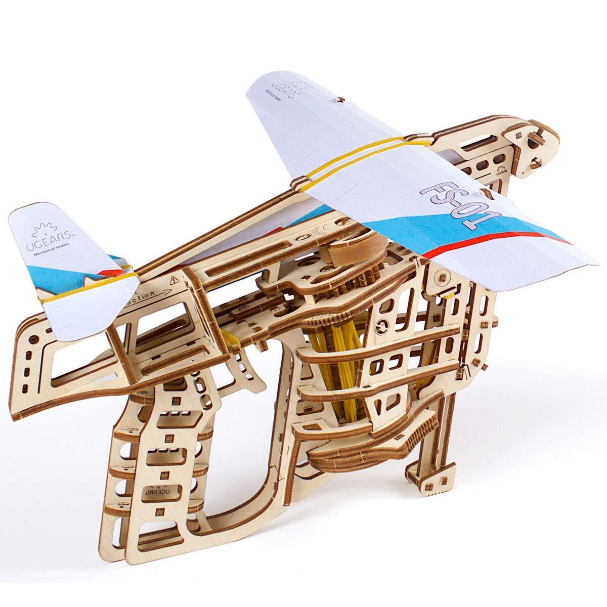UGEARS Aeroplane Starter Ramp 3D Model Kit - Model Building Kits for Adults T...