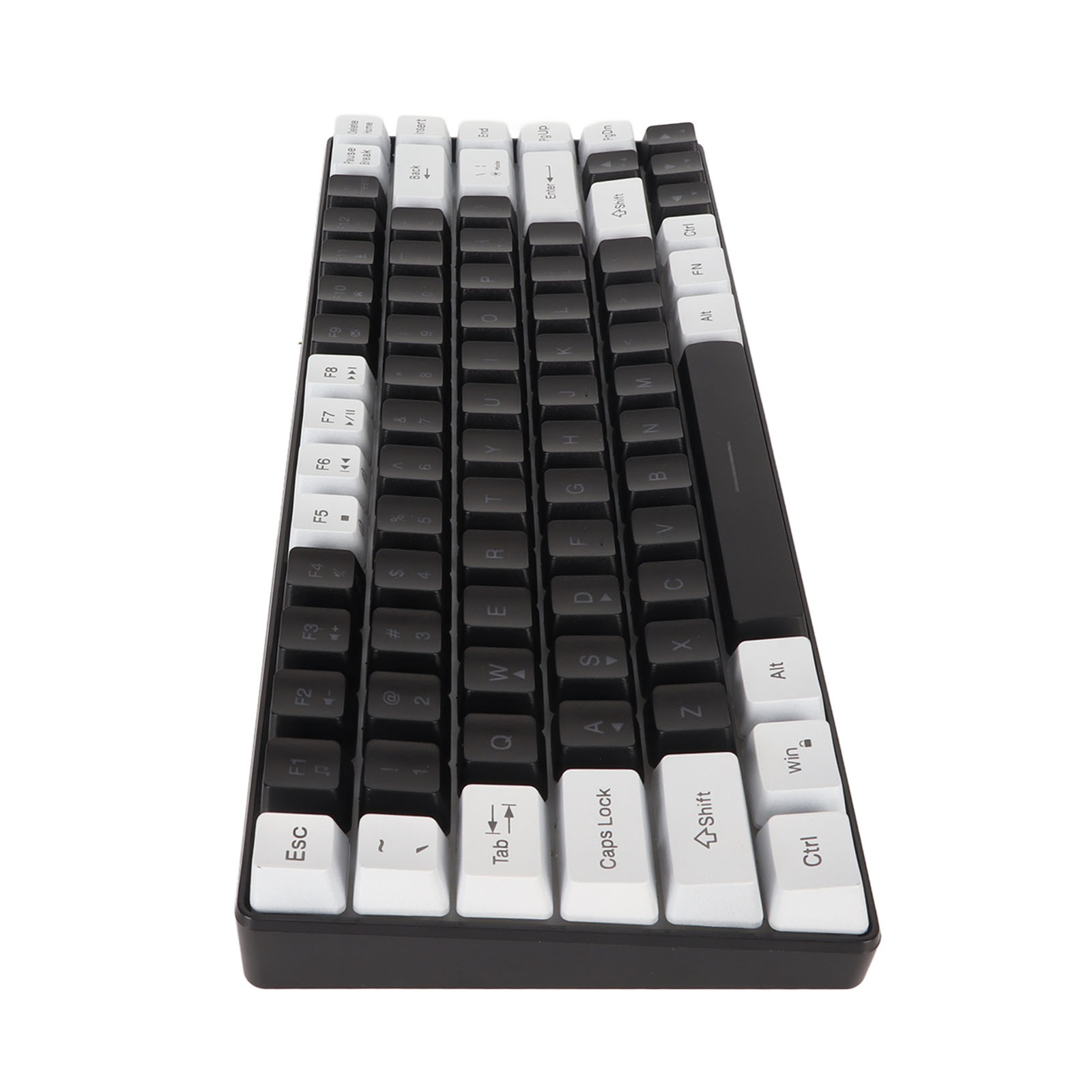 Compact 84-Key RGB Backlit Gaming Keyboard with Ergonomic Design and Quiet Wired USB-C