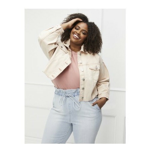 ELOQUII Elements Denim Jacket Women's 