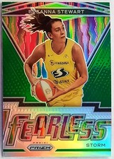Breanna Stewart 2021 Panini Prizm Fearless #19 Green Prizm - Seattle Storm