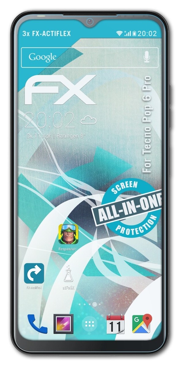 Pack De 3 Films De Protection D'écran AtFoliX Pour Google Pixel 6 - Anti-reflets, Mat, Antichoc