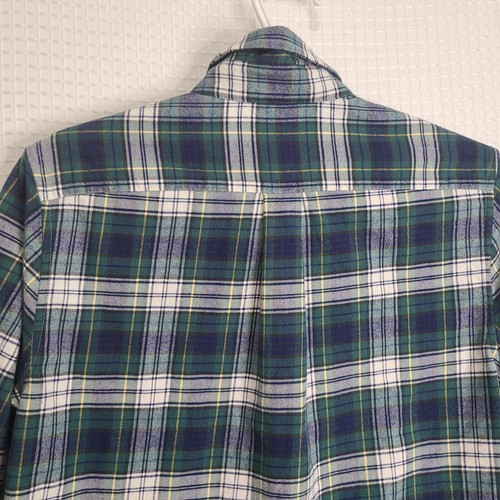 Vineyard Vines Junior Boys Large Lg (16) Green/Blue Plaid Button Shirt Casual - Picture 10 of 17