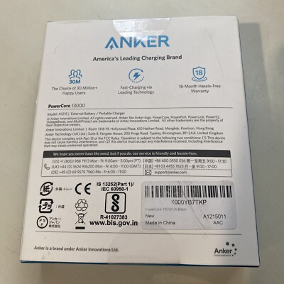 Anker 13000mAh Power Bank PowerCore Portable Charger 2-Port Ultra portable