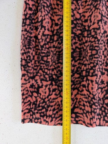 Witchery Silk Short Shift Dress Sz 14 Lightweight Dark Peach V Neck - Picture 13 of 14