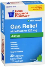 GNP GAS RELIEF XS 125MG SGC 30CT 