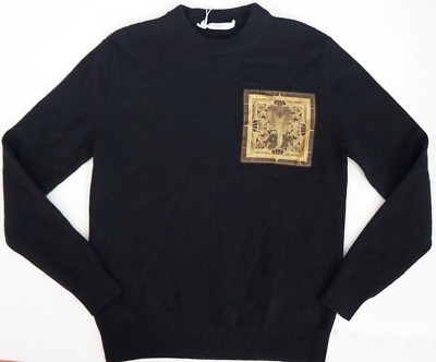 🆕️ Authentic GIVENCHY Black COBRA Snake CHEST APPLIQUE 100% WOOL