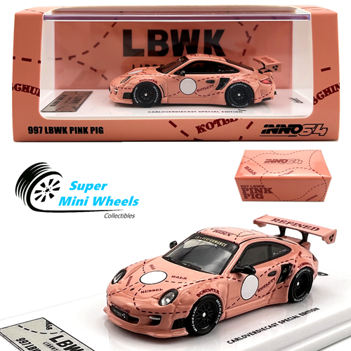 INNO64 1:64 LBWK Porsche 997 Pink Pig 