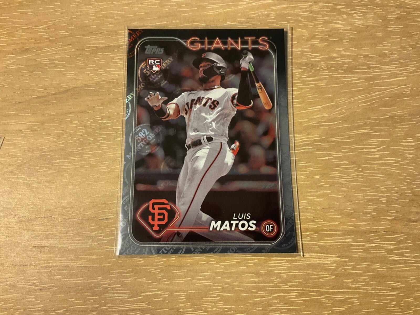 2024 Topps 582 Montgomery Club Exclusive Foil Luis Matos Rookie #28 SF Giants