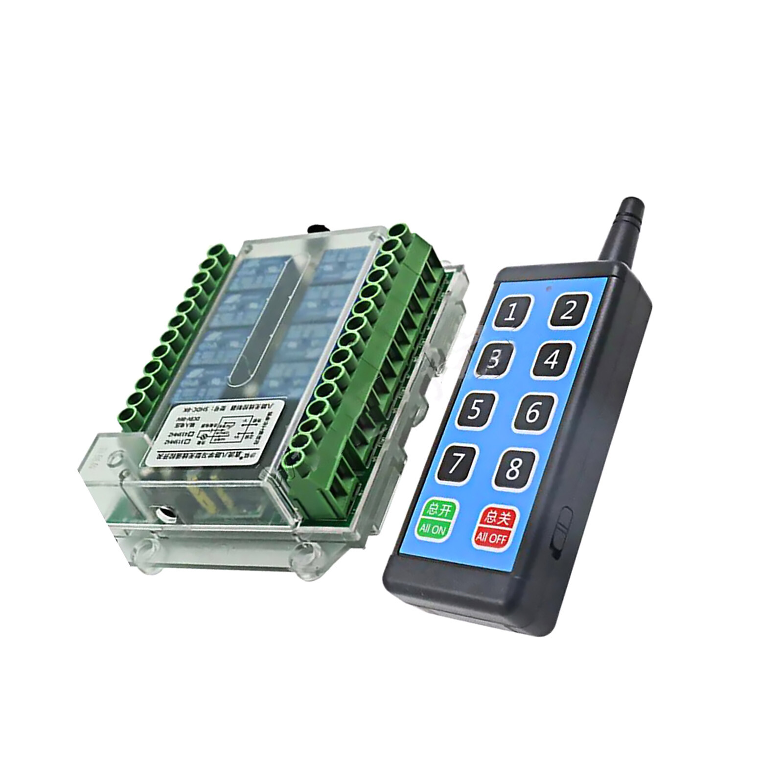 NEW Wireless RF Remote Control Switch 8-Channel 433MHz Relay Module DC8-86V
