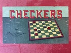 Parker Bros Checkers Game Board & Pieces Strategy Vintage
