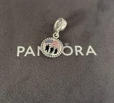 Pandora U.S. Army's Exclusive Charm S925 Sterling Silver Jewelry