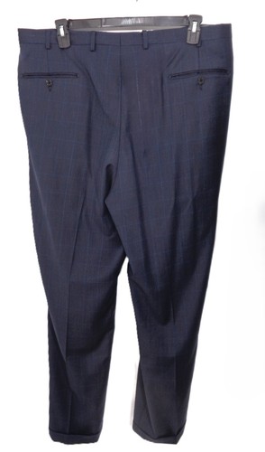 $4750 Gray Suit Custom Hickey Freeman 48 Extra Long Windowpane Surgeon's Cuff 2p - Picture 22 of 24