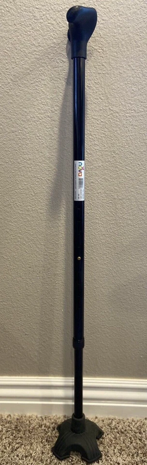 NOVA caña de azúcar para caminar 2066 punta cuádruple soporte solo mango anatómico izquierdo NUEVO Foto 2 de 4