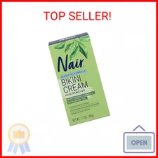 Nair Bikini Cream with Green Tea Sensitive Formula, 1.7 Ounce