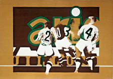 Dino BOSCHI "Un manifesto per lettere e ..." 1966 Litografia originale firmata