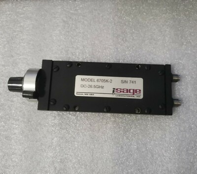 1PC SAGE 6705K-2 26.5GHz 2.92 Female RF Coaxial Microwave Variable Phase Shifter