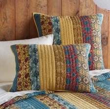 Sundance SunStreams, Patchwork Euro Sham NWT Reg $78