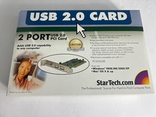 PCI to 6 Port USB 2.0 Card, StarTech.Com PCI625USB21. New.