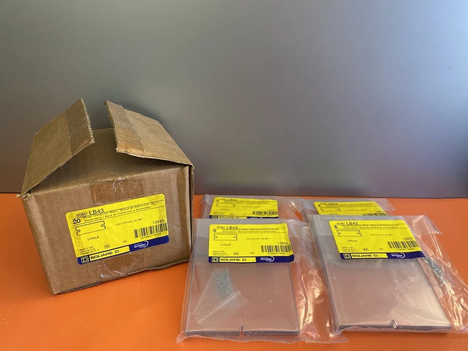 Square D Power Distribution Block 3 Pole Qty 20  - Image 3 of 4