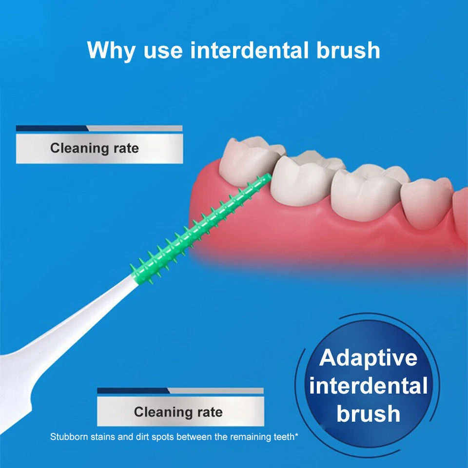 40 piezas/caja de hilo dental para el cuidado dental, palillos de dientes, palos interdentales, cepillo limpio Foto 3 de 4
