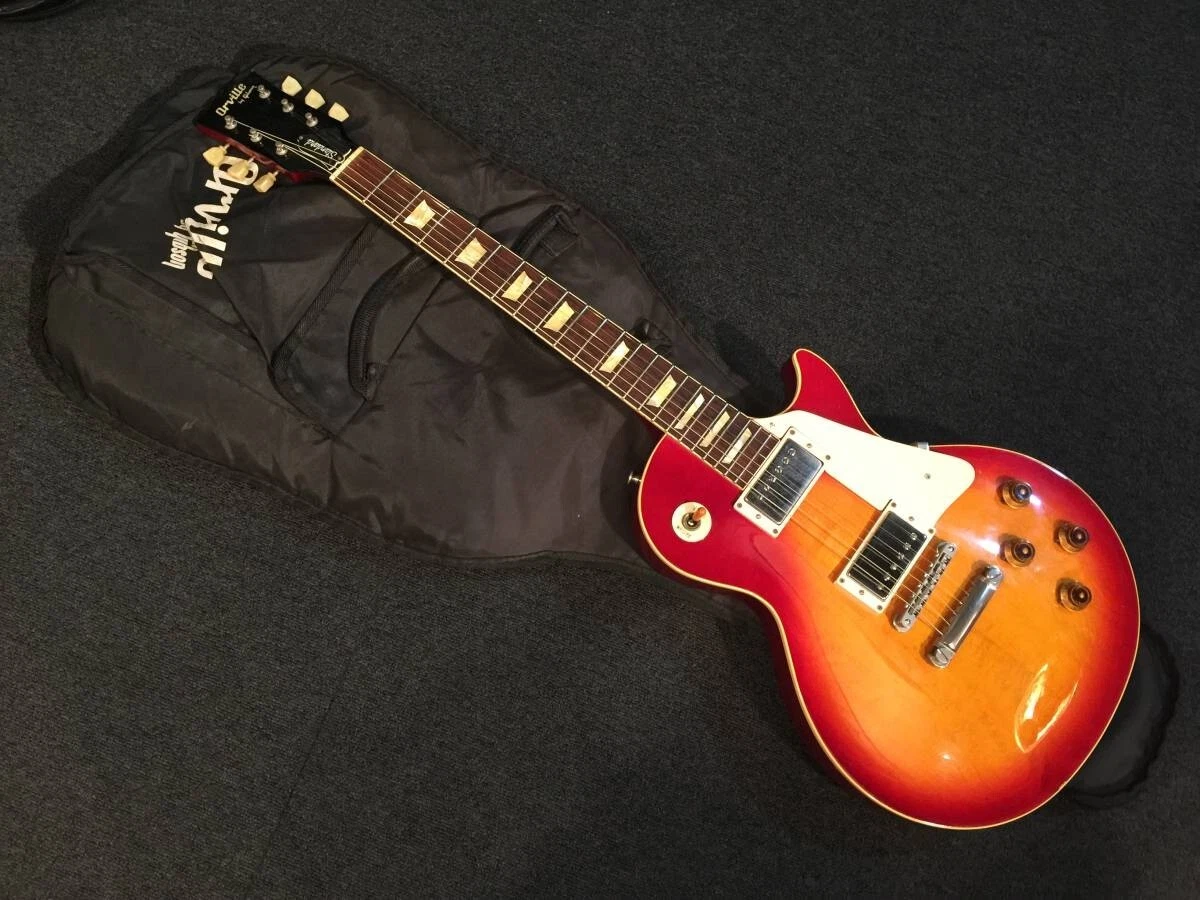 Used Orville by Gibson Les Paul Standard Cherry Sunburst MIJ Plain Maple Top