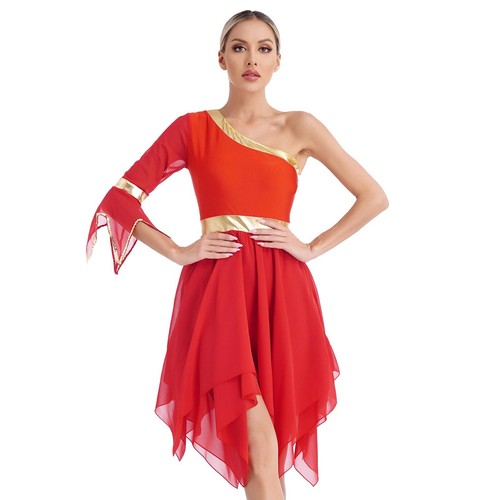Para mujeres Disfraz de Baile Fiesta Vestido Show Vestidos de Baile Ropa Corta Borde Gimnasio - Imagen 10 de 77