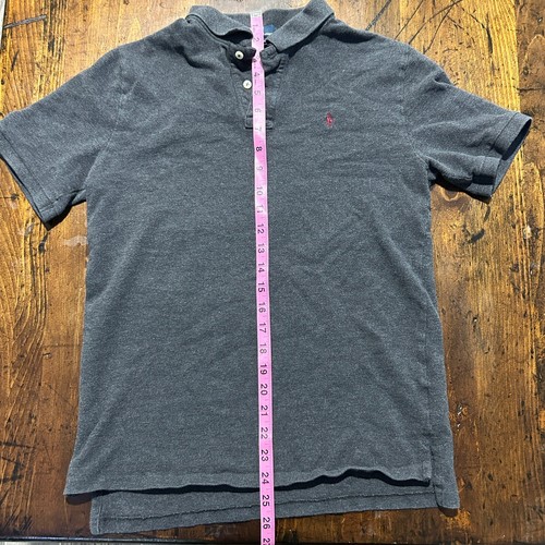 Polo Ralph Lauren Kids Boys Gray Pony Logo Short Sleeve Polo Shirt Size XL 18-20 - Picture 5 of 6