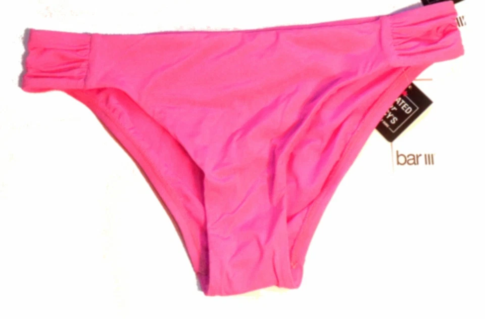 Bar III Pink Ring Top Bikini Swimsuit Size S Top, M Bottom NWT $88 - Image 3 of 4