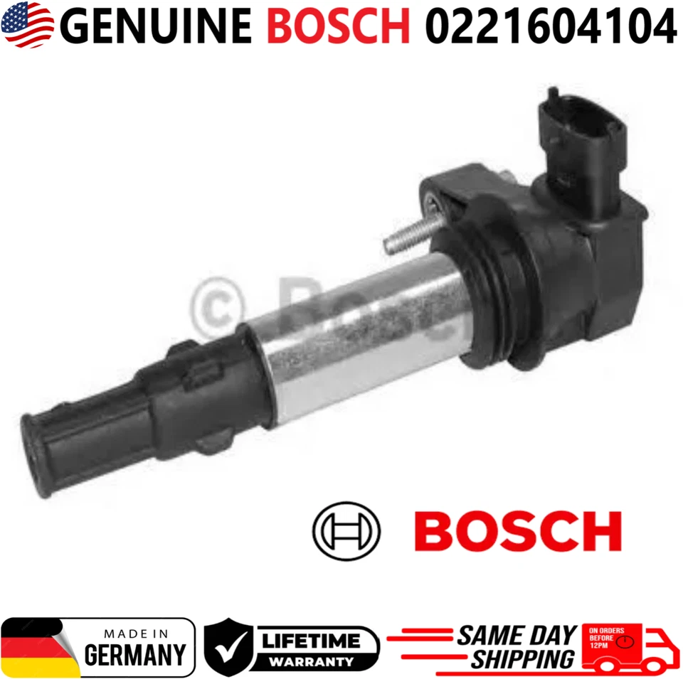 博世 6 点火线圈适用于 2004 - 2009 凯迪拉克萨博别克 V6,0221604104 正品 — 第 2/4 张图片