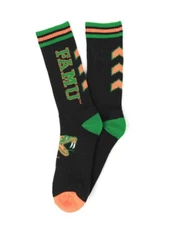 Florida A&M University FAMU Socks-Black-Style 2-New!