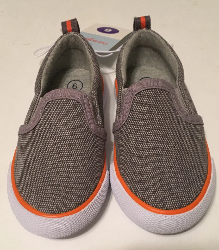 Zapatos sin cordones Cat & Jack gris niño talla 6 Foto 3 de 4