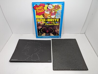 Vintage 1980s Lite Brite Picture Refill Hallmark Characters Used See Description