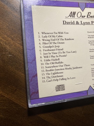 David & Lynn Parker: All Our Best CD 2005 Produced By Paul Nelson Indie Promo - Picture 4 of 6