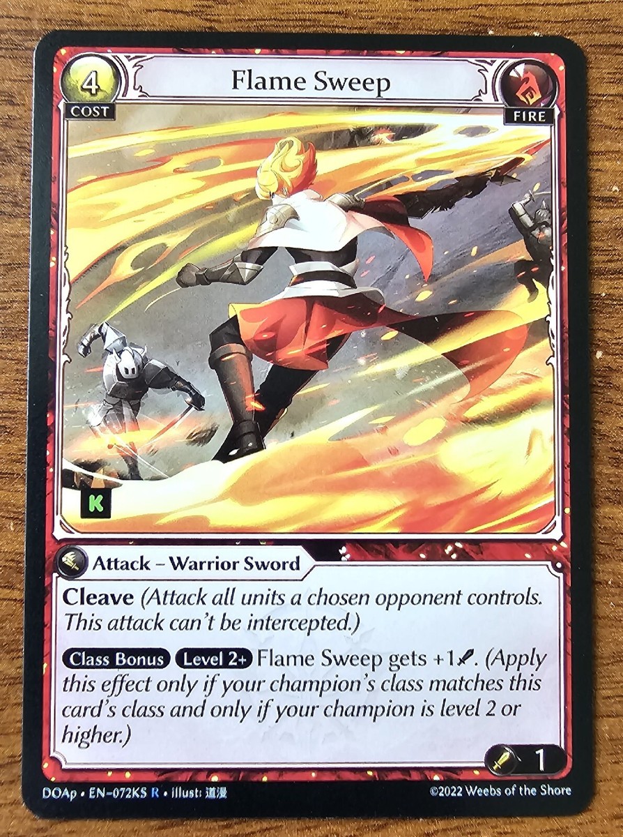 Grand Archive TCG Flame Sweep DoA p EN 072KS R NM