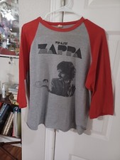 Frank Zappa Concert T-Shirt 1980 tour Crush All Boxes red grey RARE - Vintage