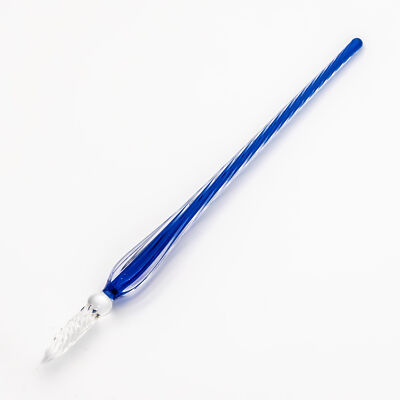 J. Herbin Twisted Glass Dip Pen in Bleu Nuit - NEW in Box