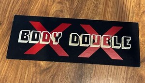 Body Double Film set crew Parking Pass Window Placard prop 1984 Vintage, Rare!