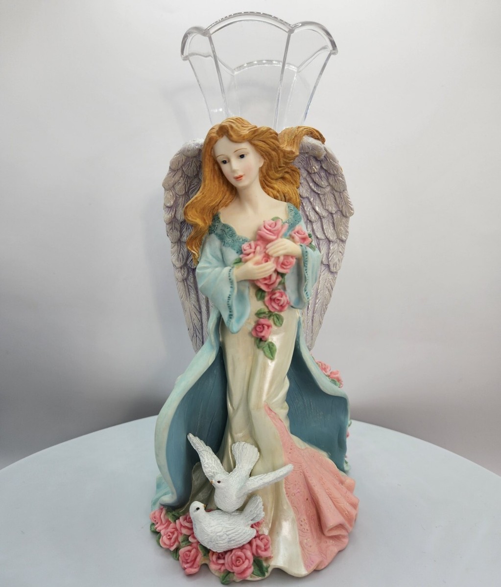 Vintage Angel Figurine with Vase | eBay