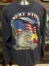 Vintage 1990s Operation Desert Storm Crewneck Sweatshirt Large USA Made