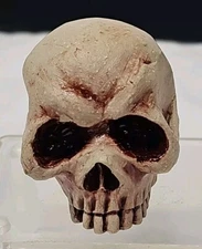 PAUL HAIGH Indigenous Southern Primitive Folk Art Pottery Skull Signed NC