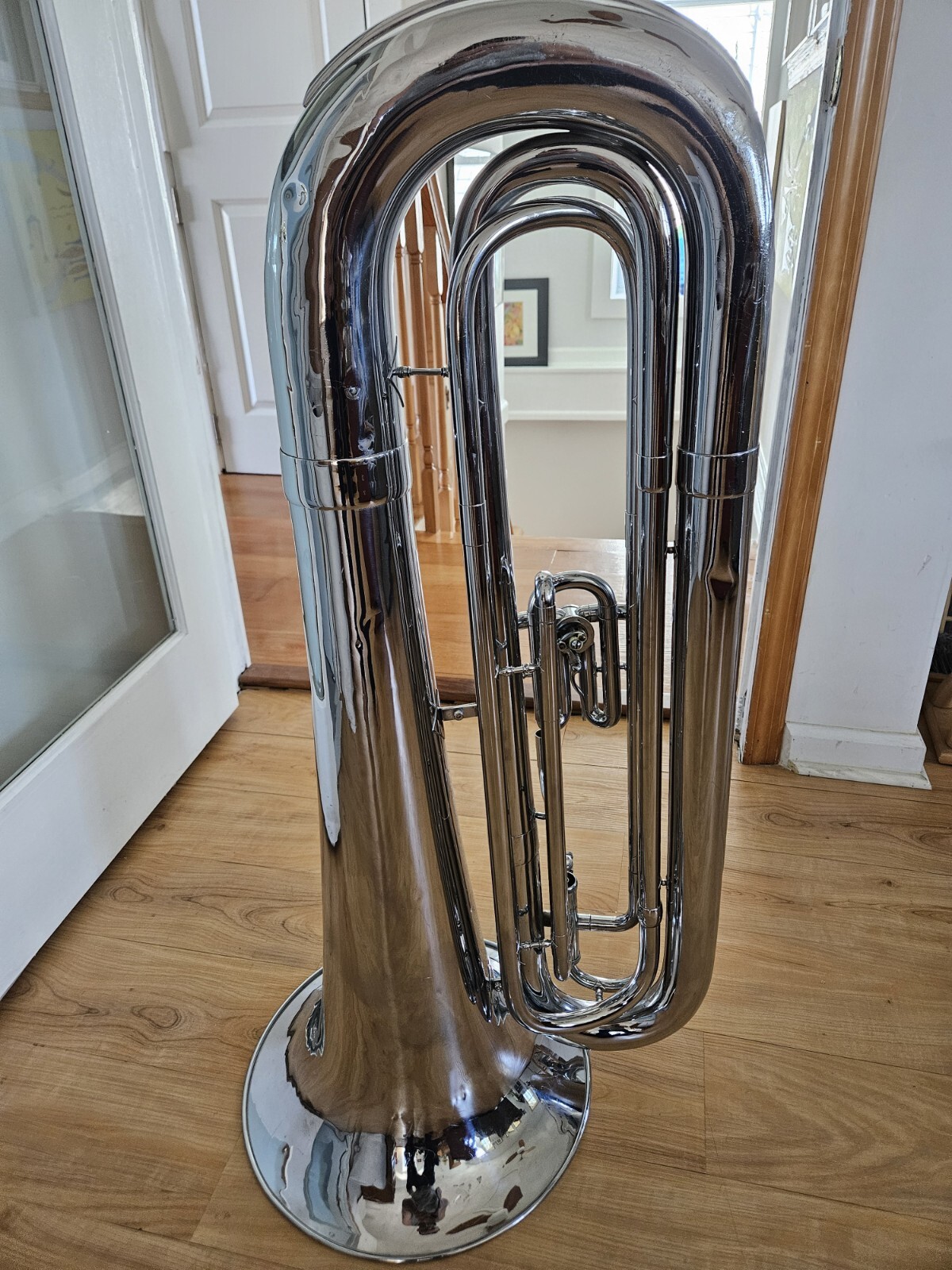 Vintage VALVE ROTARY CONTRABASS BUGLE VG COND CLEANED SERVICED MI