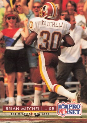 1992 Pro Set #84 Brian Mitchell Washington Redskins