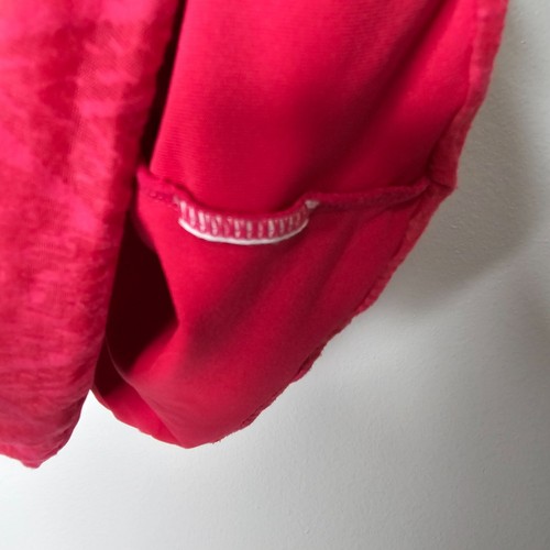 Prana Large Pink Mika Double Layer Tank Top Chevron Geometric Racerback Burnout - Picture 4 of 5