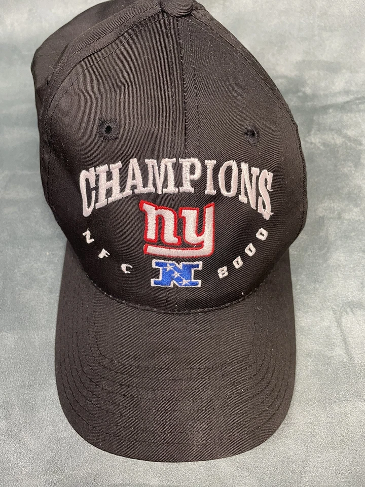 VTG Y2K Twins Enterprise In New York Giants Black Hat Cap Official Licensed EUC Foto 3 de 4