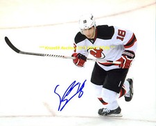 STEVE BERNIER In ACTION Auto SIGNED 8x10 Photo NEW JERSEY DEVILS Star WOW